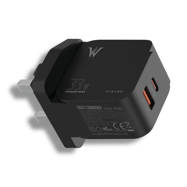 WIZARD Fast Charger 33W Black Chargers