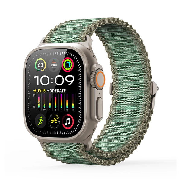 WIZARD Offroad Watch Band WB-340 Green Titanium Watch Bands
