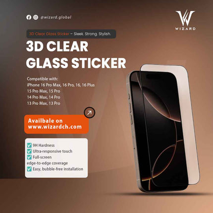 3D CLEAR GLASS STICKER